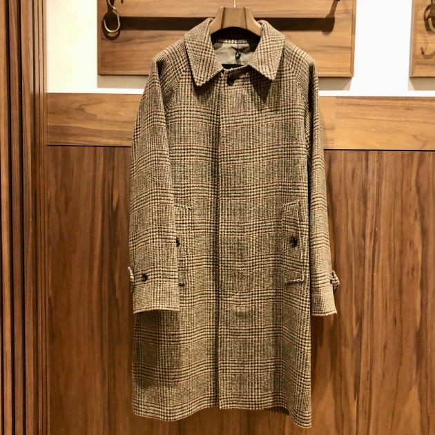 【低価豊富な】【一品物】Burberry ガンクラブチェック ステンカラーコート ジャケット・アウター