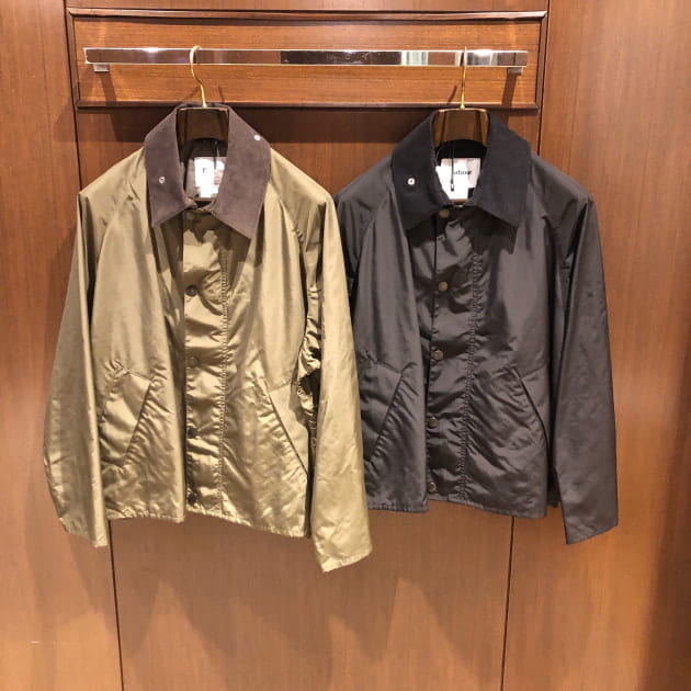 身幅585Barbour × BEAMS F / 別注 シェイプメモリー ジャケット