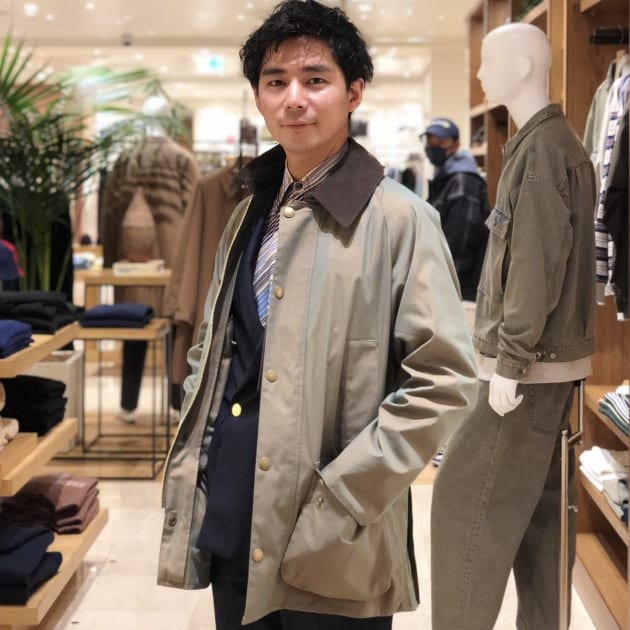 Barbour × BEAMS F / バブアー別注 BEDALE 玉虫色-