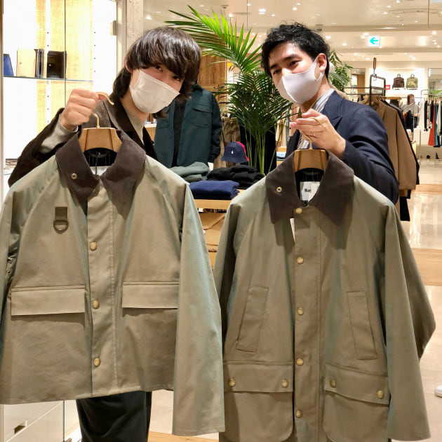 BEAMSBarbour × BEAMS F / バブアー別注 BEDALE 玉虫色 - ステンカラー