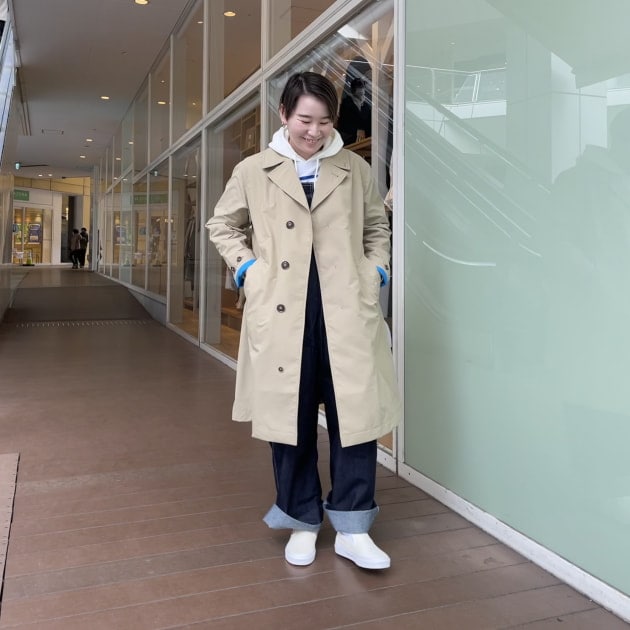 中綿は付いていませんBEAMS BOY　NORTH FACE　ステンカラーコート