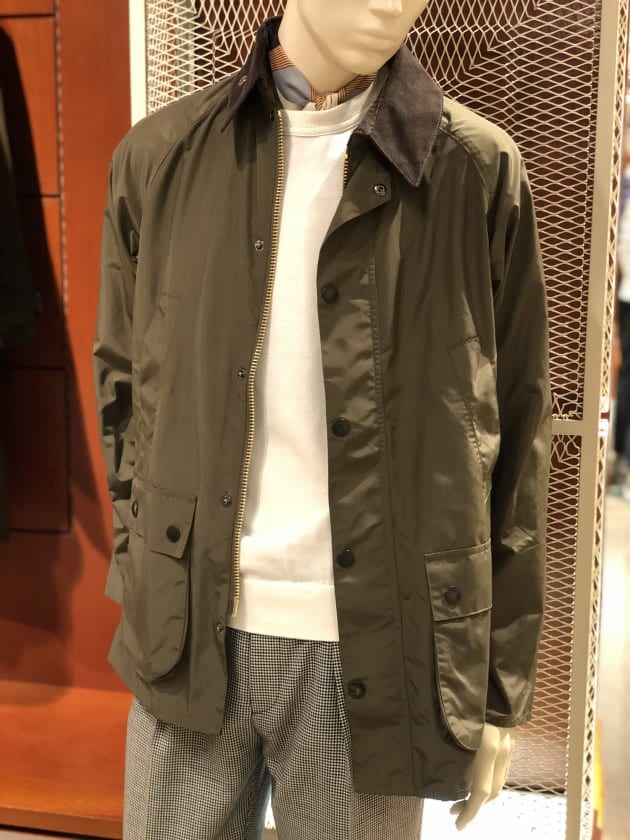 法人向販売 Barbour × BEAMS F 別注 BEDALE SL シェイプメモリー