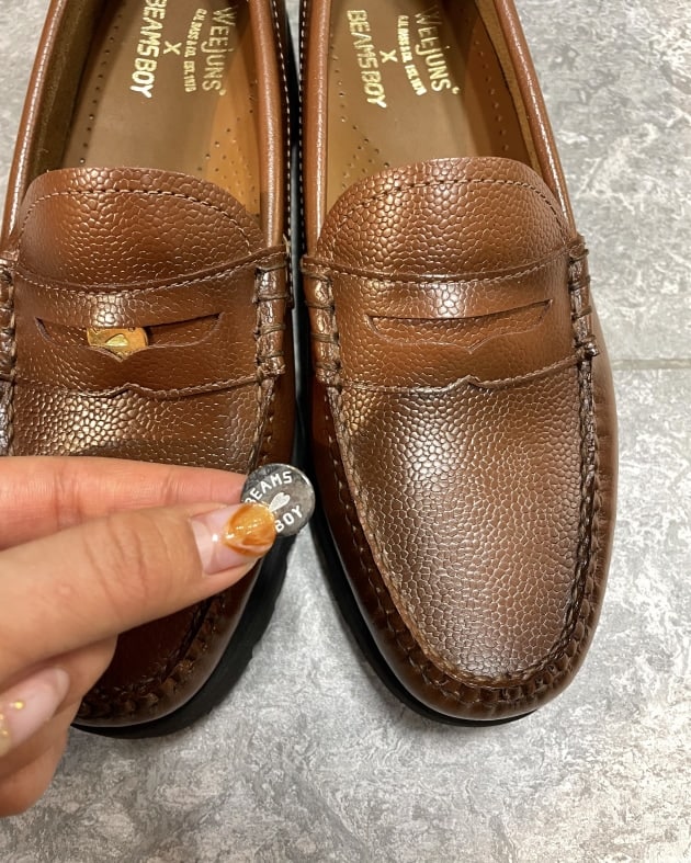 ウィージャンズ BEAMS BOY 厚底エナメルゴールドホースビット