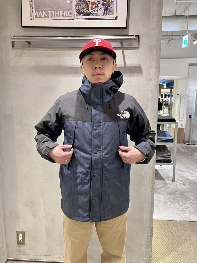 S THE NORTH FACE Mountain Light Denimマウンテンパーカー