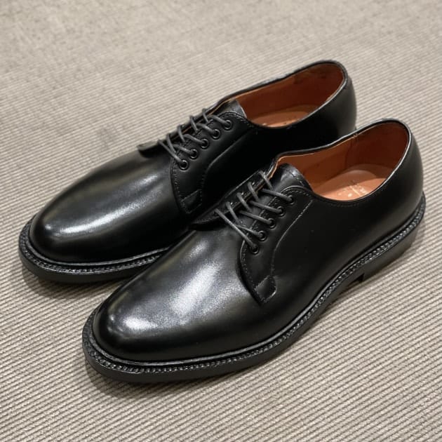 ALDEN x BEAMS PLUS オールデン ビームスプラス 別注 アメリカ製 PLAIN TOE OXFORD CALF プレーントゥ オックスフォードシューズ カーフ 9909 US8D(26cm) ブラック バリーラスト 革靴 シューズ【ALDEN × BEAMS PLUS】