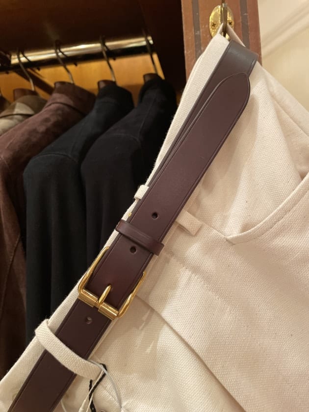 ベルト IL_MICIO_IL MICIO × BEAMS F / 別注 リバーシブルレザーベルト