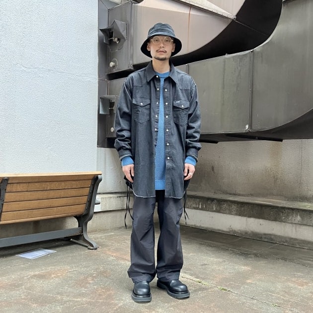 未使用品】ビームス別注 Wrangler×VAPORIZE きやすい デニムジャケット