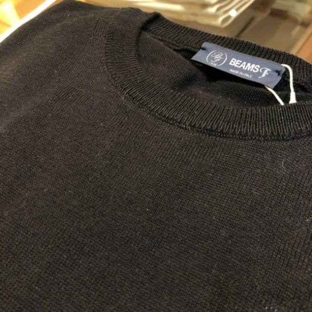 BEAMS F〉cotton crew neck knit ｜ビームスF／インターナショナル
