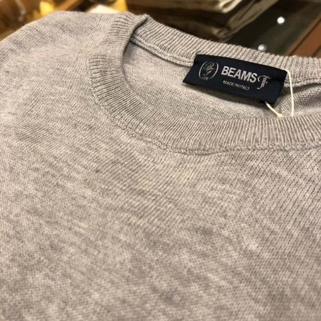 BEAMS F〉cotton crew neck knit ｜ビームスF／インターナショナル
