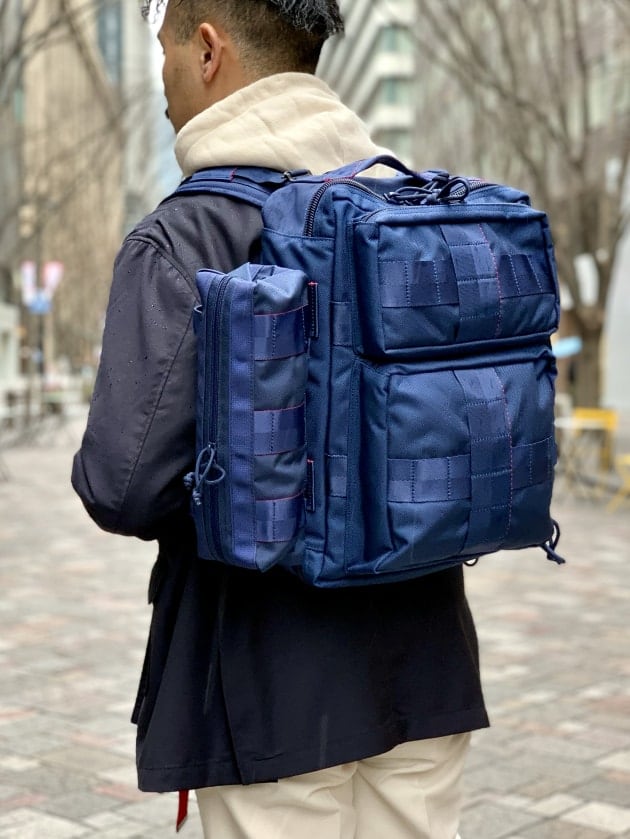 briefing beams 別注 3WAY BAG navy ブリーフィング-