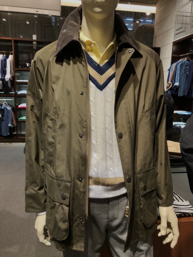 BEAMS F × Barbour 別注 CL BEDALE PEACH - 通販 - pinehotel.info