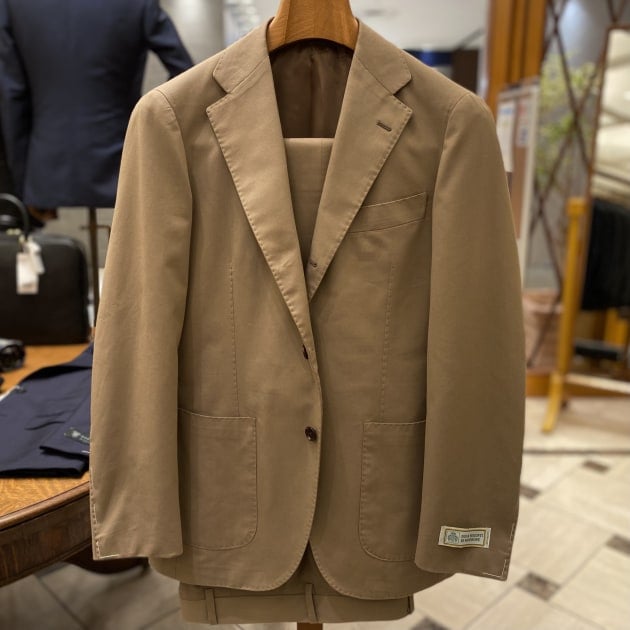 21年モデル✨ BEAMS F SOLOTEXコットン セットアップ カーキ