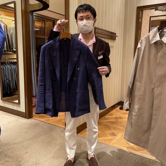 BAGUTTA GIAN リネンソリッドダブルジャケット 48 BEAMS F ビームス ハウス 梅田スタッフの一押しアイテム！｜ビームス
