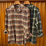 ＜BEAMS F＞マドラスオープンカラー