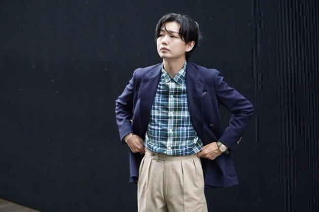 BEAMS F スーツ　ネイビーチェック BEAMS F ビームスエフ セットアップ スーツ ネイビー チェック