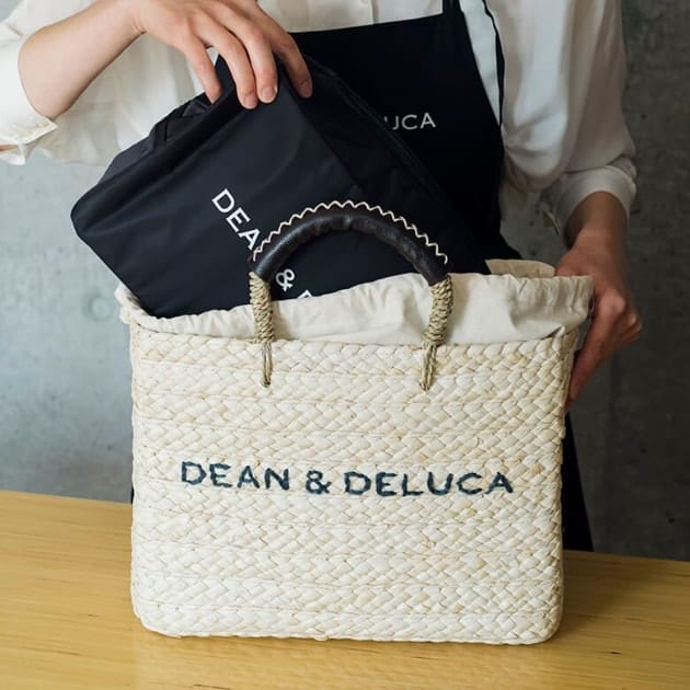 DEAN & DELUCA × BEAMS ギャザーエプロンドレス-