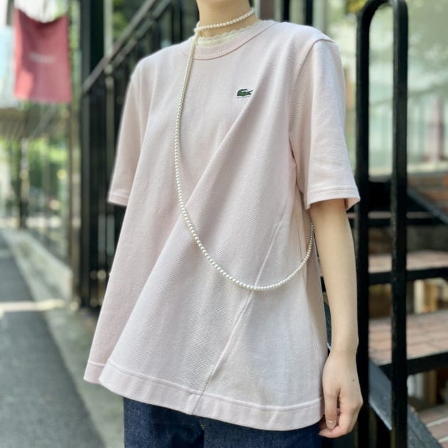 【最終価格】BEAMS BOY X LACOSTE A-LINE TEE