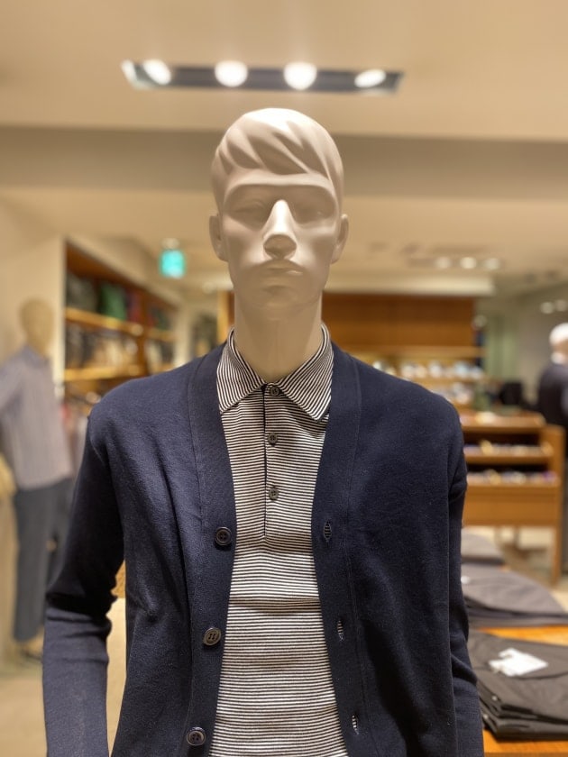 JOHN SMEDLEY（ジョンスメドレー）＞クラシックなボーダーニットポロ