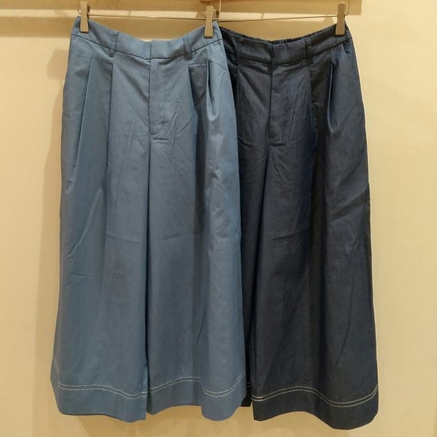 ソフトデニムフレアパンツ