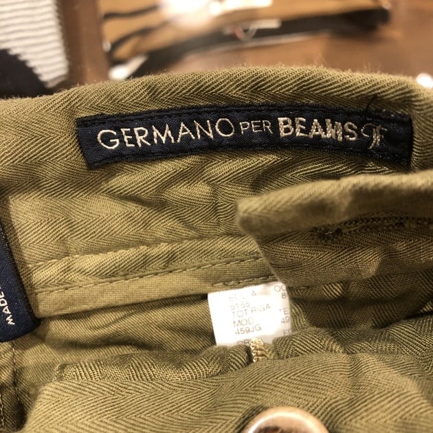 ＜GERMANO＞ドローコードヘリンボーンショーツ