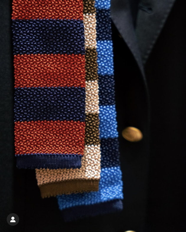 Bon Vieux別注ASCOTニットタイ