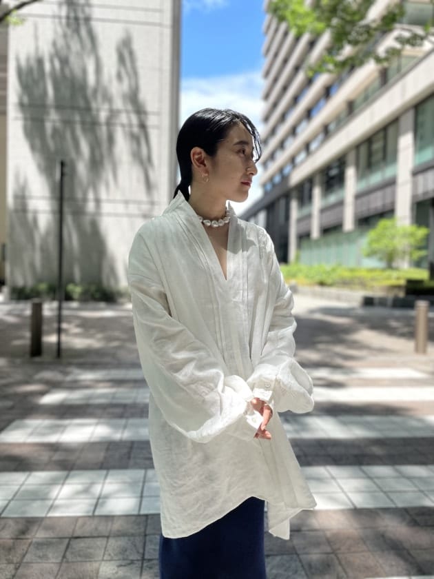 最高気温35℃の日のスタッフコーディネート