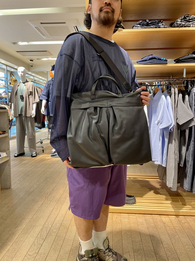 BEAMS×SLOW HELMET BAG SOFT LEATHER Sタグ付き新品未使用