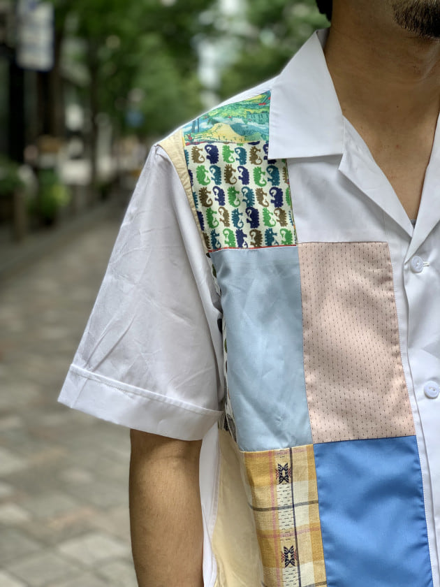 BODE コットンクロシェシャツ S M 卓越