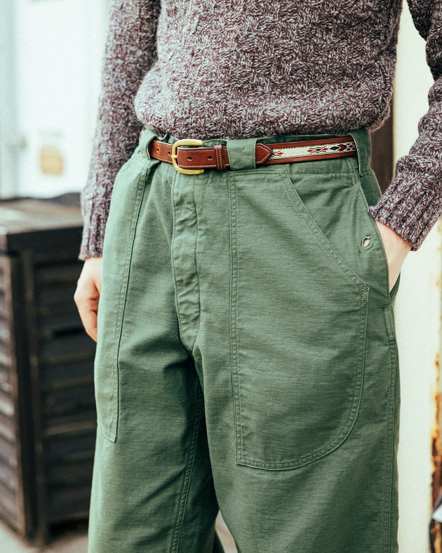 orSlow × fennicaの、新たなアイテム“Swiss Army Over Pants”｜fennica
