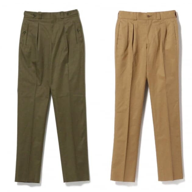 Tangent x beams F 別注コットンギャバジン　チノパンツ Tangent x beams F 別注コットンギャバジン チノパンツ