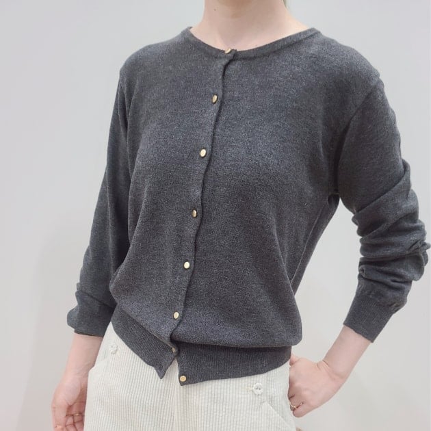 beams トップ ベーシック カーディガン