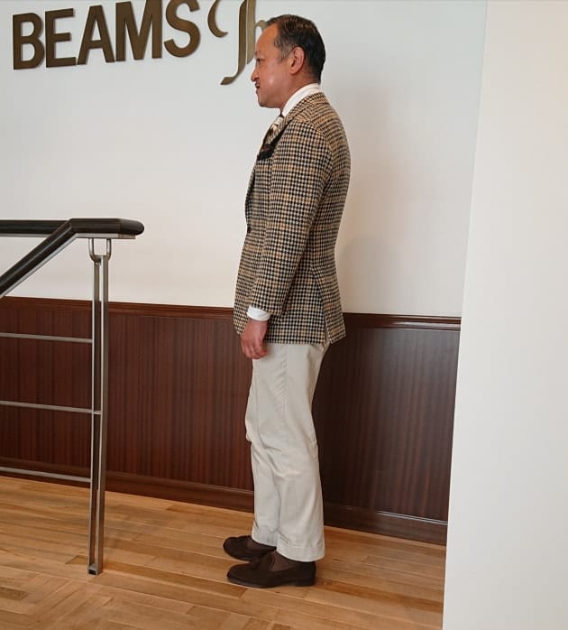 BEAMS F＞HARRIS TWEED バルカラーコート｜BEAMS F（ビームスF