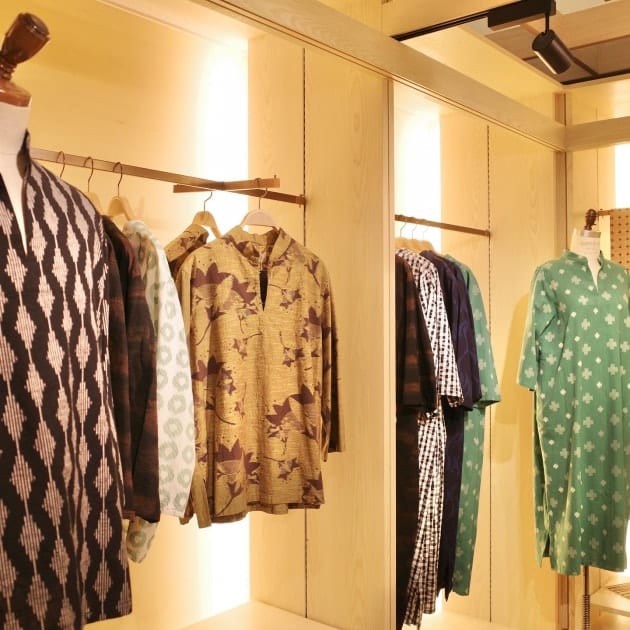 久留米絣のプルオーバーシャツ－Late Summer Living－｜fennica