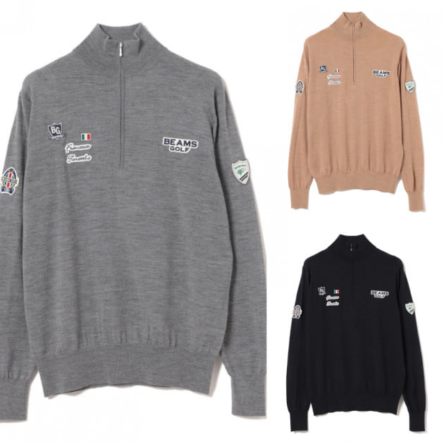 唯一のサイト 美品 ビームスゴルフ ニットジャケット ジップ