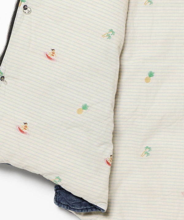 REMI RELIEF beams別注 デニムダウンベスト BEAMS MEN｜REMI RELIEF * BEAMS PLUS / 別注 デニム ダウンベスト