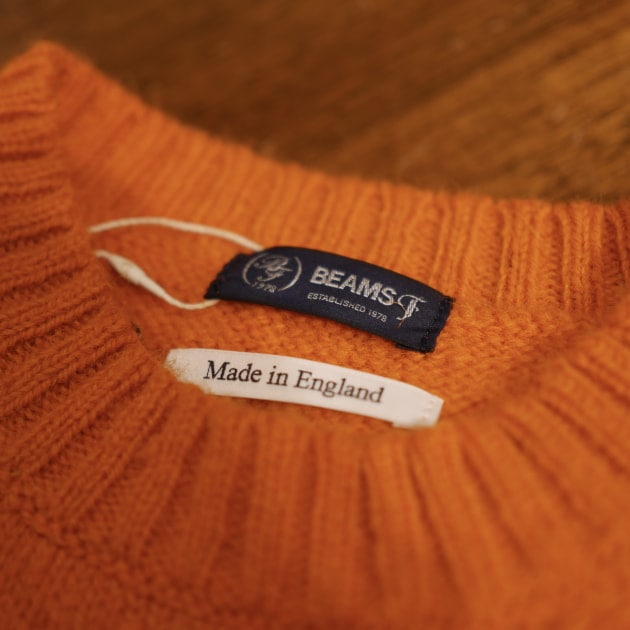 BEAMS セーター Made in England ウール100%トップス - ニット/セーター