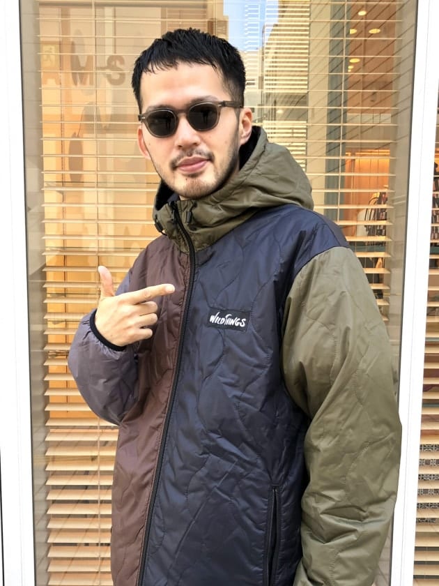 TURQUOISExPURPLE】WILD THINGS * BEAMS / 別注 Quilted Parka