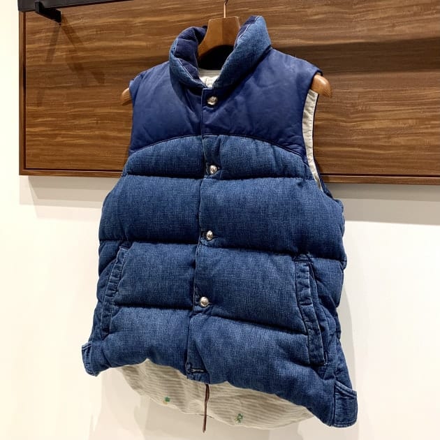 REMI RELIEF × BEAMS PLUS Denim Down Vest - ジャケット・アウター