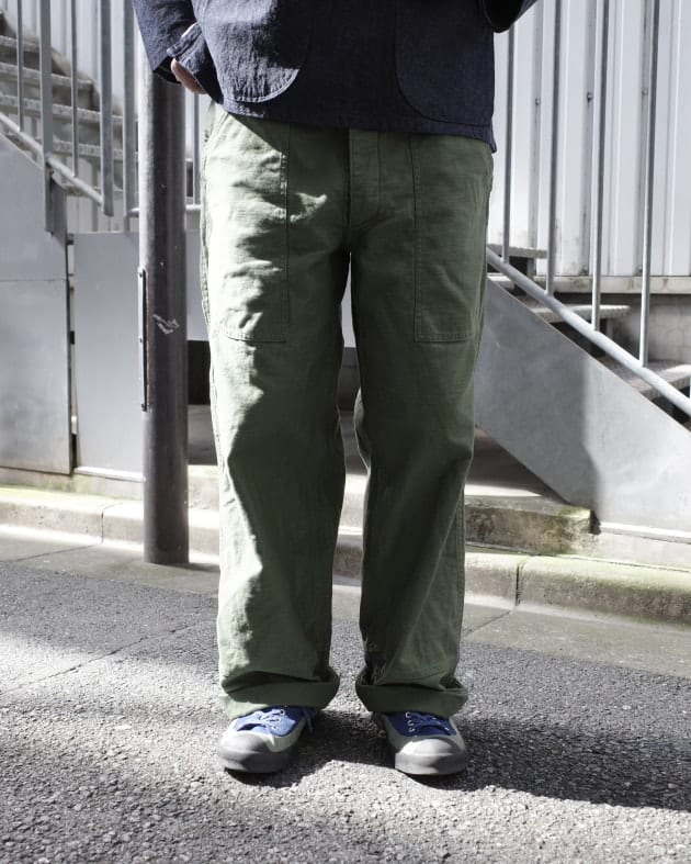 サイズ順に見る、orSlow × fennica、“Swiss Army Over Pants”｜fennica