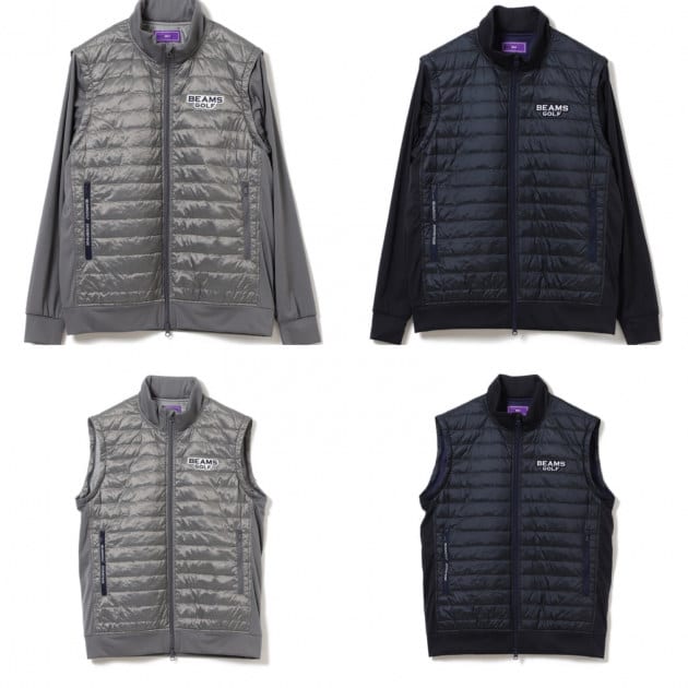 BEAMS GOLF 2way中綿ブルゾン　ニット切替 BEAMS GOLF 2way中綿ブルゾン ニット切替 【公式通販】