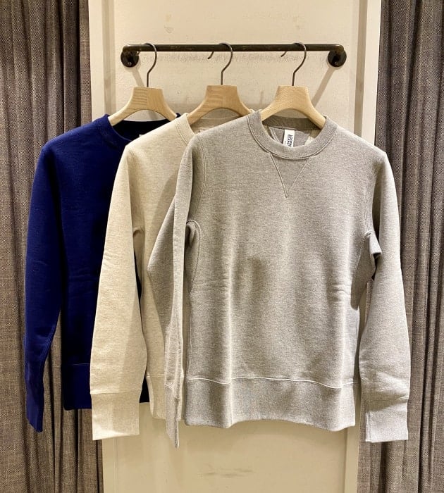 LOOPWHEELER BEAMS PLUS別注 CREW NECK SWEAT