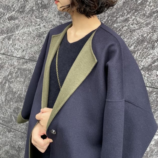 毛皮リバーシブルコート