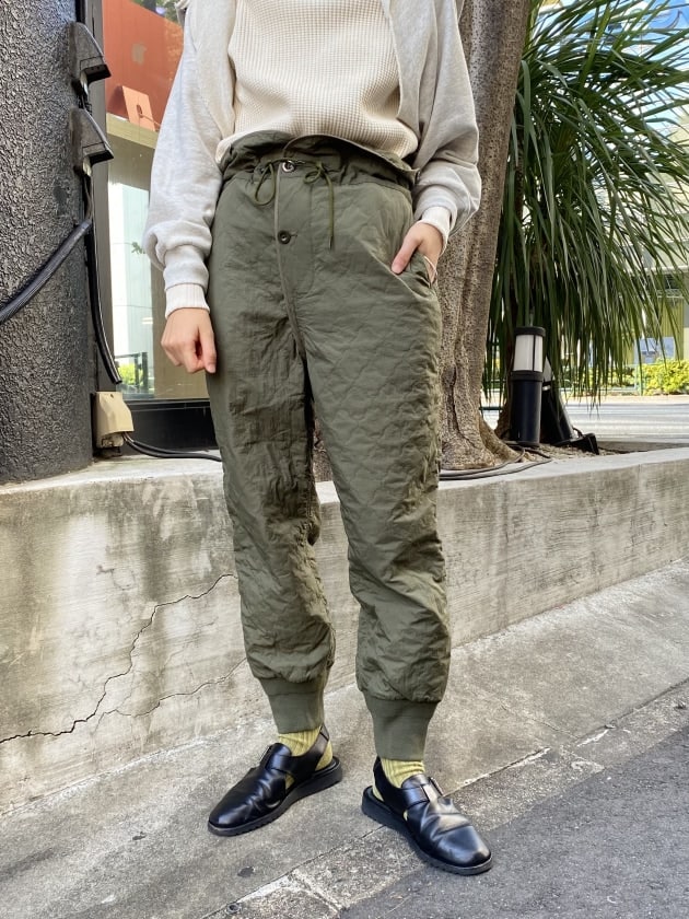 在庫あ定番Engineered Garments キルトパンツ サイズ30 black パンツ