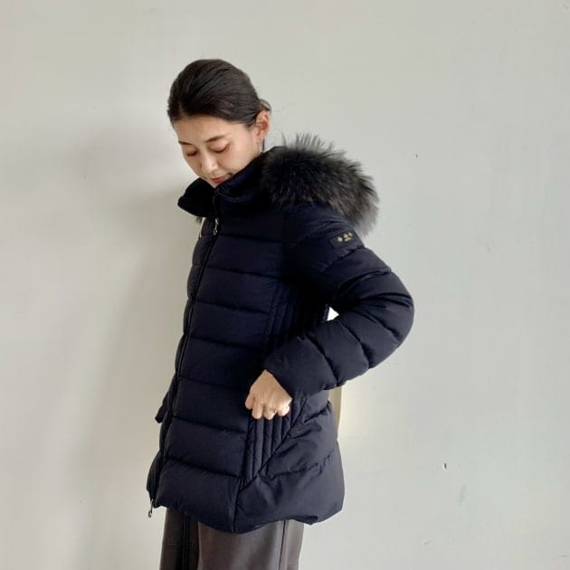 シップス別注タトラスセラミカロングダウンネイビーサイズ3