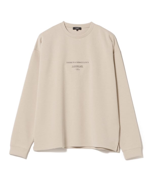 M*o様 BEAMS SPORTS ボールプリントロングスリーブTシャツ　ＸＬサ ダンボール プリント ロングスリーブ ビッグ Tシャツ｜ビームス