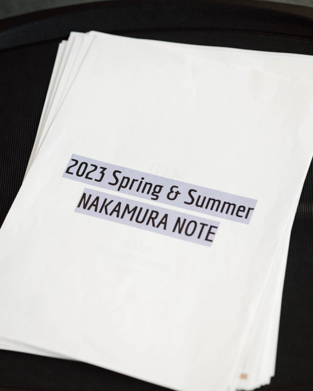 23SS NAKAMURA NOTE 〈ITEM〉編
