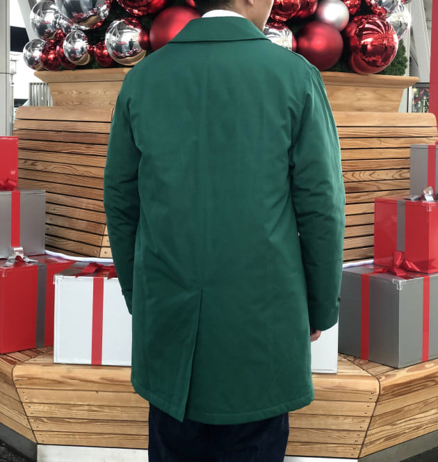 BEAMS PLUS テトロンコットン シャンブレー パフ ハーフコート BEAMS PLUS（ビームスプラス）の「BEAMS PLUS / テトロンコットン