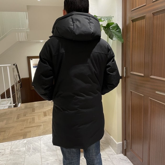 美品 DUNO GEYSER ロングダウン 50 BEAMS F 定価10万超 DUNO（デュノ）の「DUNO / GEYSER フーデッド ロング ダウン
