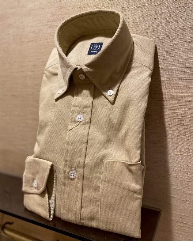 G9665*BEAMS ビームスコーデュロイシャツベージュS G9665*BEAMS ビームス☆コーデュロイ☆シャツ☆ベージュ☆S ビームス