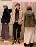 【着こなし総まとめ】キルティングフードブルゾン